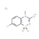7-Chloro-4-methyl-2H-1,2,4-benzothiadiazin-3(4H)-one-1,1-dioxide sodium salt - chemical structure image