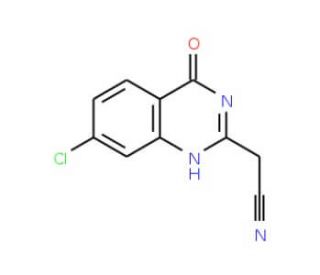 (7-chloro-4-oxo-3,4-dihydroquinazolin-2-yl)acetonitrile - chemical structure image