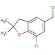 7-chloro-5-(chloromethyl)-2,2-dimethyl-2,3-dihydro-1-benzofuran - chemical structure image