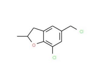 7-chloro-5-(chloromethyl)-2-methyl-2,3-dihydro-1-benzofuran - chemical structure image
