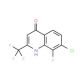 7-Chloro-8-fluoro-2-(trifluoromethyl)quinolin-4-ol (CAS 1150164-84-3) - chemical structure image