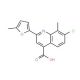 7-Chloro-8-methyl-2-(5-methyl-2-furyl)quinoline-4-carboxylic acid - chemical structure image