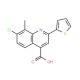 7-Chloro-8-methyl-2-thien-2-ylquinoline-4-carboxylic acid - chemical structure image