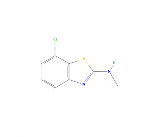 7-Chloro-N-methyl-2-benzothiazolamine (CAS 34551-18-3) - chemical structure image