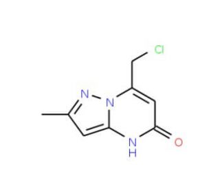 7-Chloromethyl-2-methyl-4H-pyrazolo[1,5-a]-pyrimidin-5-one (CAS 832737-54-9) - chemical structure image