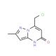 7-Chloromethyl-2-methyl-4H-pyrazolo[1,5-a]-pyrimidin-5-one (CAS 832737-54-9) - chemical structure image