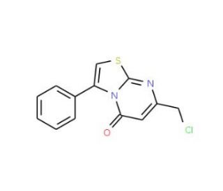 7-Chloromethyl-3-phenyl-thiazolo[3,2-a]pyrimidin-5-one (CAS 85811-56-9) - chemical structure image