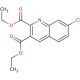 7-Chloroquinoline-2,3-dicarboxylic acid diethyl ester (CAS 892874-55-4) - chemical structure image