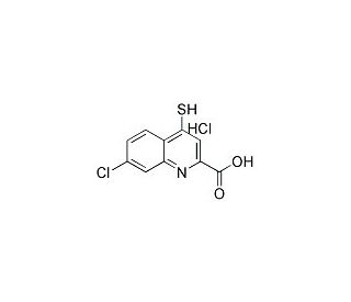 7-Chlorothiokynurenic acid hydrochloride (CAS 135025-56-8) - chemical structure image