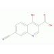 7-Cyano-4-hydroxy-3-quinolinecarboxylic acid (CAS 118078-26-5) - chemical structure image