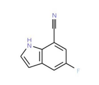 7-Cyano-5-fluoroindole (CAS 883500-80-9) - chemical structure image