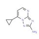 7-Cyclopropyl[1,2,4]triazolo[1,5-a]pyrimidin-2-amine (CAS 885949-41-7) - chemical structure image