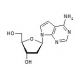 7-Deaza-2′-deoxyadenosine (CAS 60129-59-1) - chemical structure image