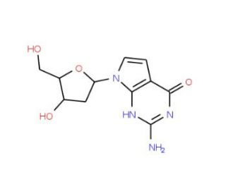 7-Deaza-2&prime;-deoxyguanosine (CAS 86392-75-8) - chemical structure image