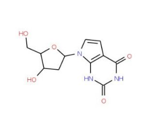 7-Deaza-2&prime;-deoxyxanthosine (CAS 96022-82-1) - chemical structure image