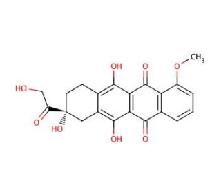 7-Deoxy Doxorubicin Aglycone (CAS 38554-25-5) - chemical structure image