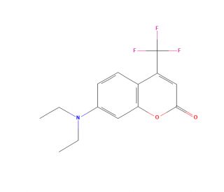 7-Diethylamino-4-(trifluoromethyl)coumarin (CAS 41934-47-8) - chemical structure image