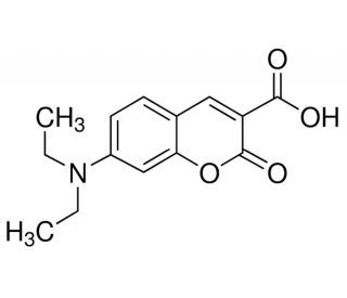 7-(Diethylamino)coumarin-3-carboxylic acid (CAS 50995-74-9) - chemical structure image