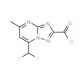 7-Difluoromethyl-5-methyl-[1,2,4]triazolo[1,5-a]-pyrimidine-2-carbonyl chloride - chemical structure image