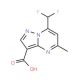 7-Difluoromethyl-5-methyl-pyrazolo-[1,5-a]pyrimidine-3-carboxylic acid - chemical structure image