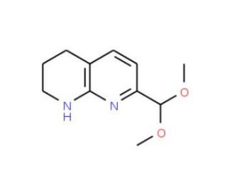 7-Dimethoxymethyl-1,2,3,4-tetrahydro-[1,8]naphthyridine (CAS 204452-91-5) - chemical structure image