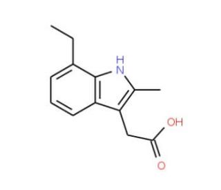 (7-Ethyl-2-methyl-1H-indol-3-yl)-acetic acid - chemical structure image