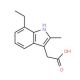 (7-Ethyl-2-methyl-1H-indol-3-yl)-acetic acid - chemical structure image
