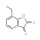 7-Ethylisatin (CAS 79183-65-6) - chemical structure image