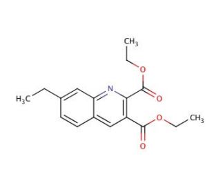 7-Ethylquinoline-2,3-dicarboxylic acid diethyl ester (CAS 948290-64-0) - chemical structure image