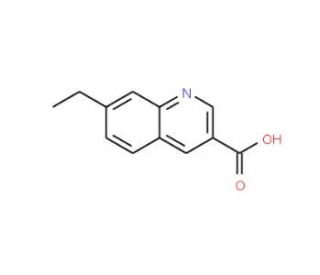 7-Ethylquinoline-3-carboxylic acid (CAS 948290-70-8) - chemical structure image
