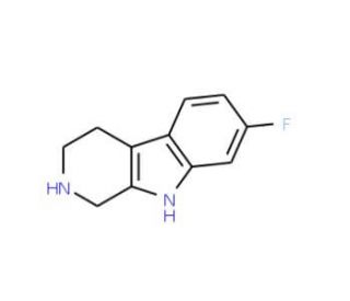 7-Fluoro-1,2,3,4-tetrahydro-9H-pyrido[3,4-b]indole (CAS 177858-80-9) - chemical structure image