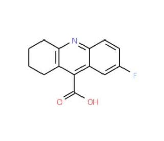 7-Fluoro-1,2,3,4-tetrahydro-acridine-9-carboxylic acid - chemical structure image