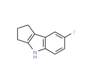 7-Fluoro-1,2,3,4-tetrahydrocyclopenta[b]indole - chemical structure image