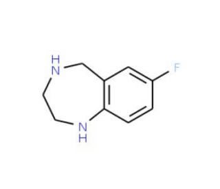 7-Fluoro-2,3,4,5-tetrahydro-1H-benzo[e][1,4]diazepine (CAS 886366-21-8) - chemical structure image