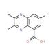 7-fluoro-2,3-dimethylquinoxaline-5-carboxylic acid - chemical structure image