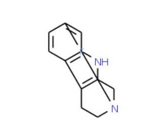 7-Fluoro-2-methyl-2,3,4,9-tetrahydro-1H-beta-carboline - chemical structure image