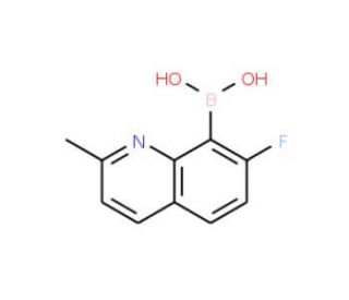 7-Fluoro-2-methylquinoline-8-boronic acid (CAS 1072945-61-9) - chemical structure image