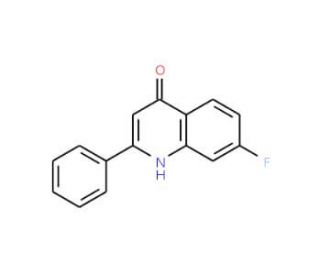 7-Fluoro-2-phenyl-4-quinolinol (CAS 825620-25-5) - chemical structure image