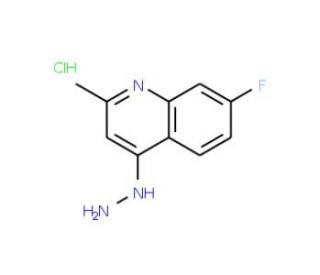7-Fluoro-4-hydrazino-2-methylquinoline hydrochloride (CAS 1171174-76-7) - chemical structure image