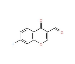 7-Fluoro-4-oxo-4H-chromene-3-carbaldehyde - chemical structure image