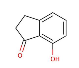 7-Hydroxy-1-indanone (CAS 6968-35-0) - chemical structure image