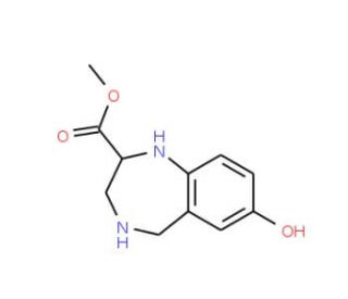 7-Hydroxy-2,3,4,5-tetrahydro-1H-benzo[e][1,4]diazepine-2-carboxylic acid methyl ester (CAS 672310-21-3) - chemical structure