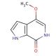 7-Hydroxy-4-methoxy-6-azaindole (CAS 917918-80-0) - chemical structure image