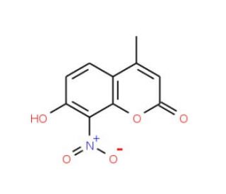 7-Hydroxy-4-methyl-8-nitrocoumarin (CAS 19037-69-5) - chemical structure image
