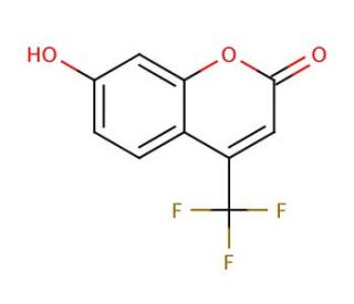 7-Hydroxy-4-(trifluoromethyl)coumarin (CAS 575-03-1) - chemical structure image