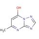 7-Hydroxy-5-methyl[1,2,4]triazolo[1,5-a]pyrimidine (CAS 2503-56-2) - chemical structure image