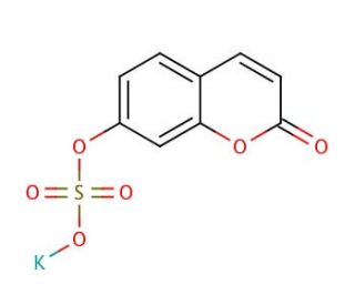 7-Hydroxy Coumarin Sulfate Potassium Salt (CAS 1135316-80-1) - chemical structure image