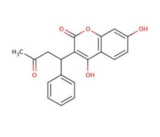 7-Hydroxy Warfarin (CAS 17834-03-6) - chemical structure image