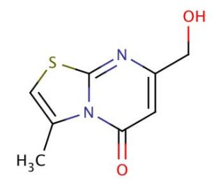 7-(hydroxymethyl)-3-methyl-5H-pyrimido[2,1-b][1,3]thiazol-5-one - chemical structure image