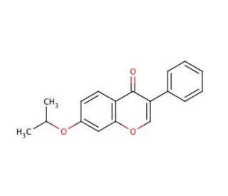 7-Isopropoxy-3-phenyl-4H-1-benzopyran-4-one (CAS 35212-22-7) - chemical structure image